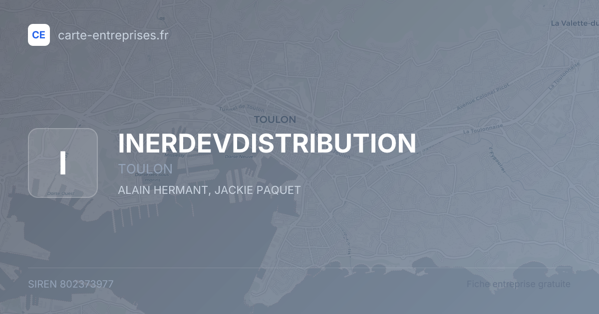 INERDEVDISTRIBUTION — 802373977 — fiche entreprise