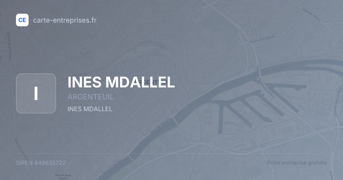 INES MDALLEL — 448635722 — fiche entreprise