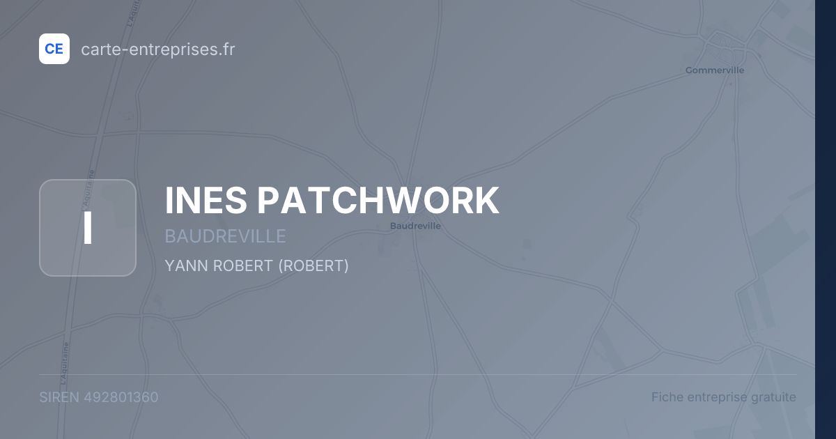 INES PATCHWORK — 492801360 — fiche entreprise