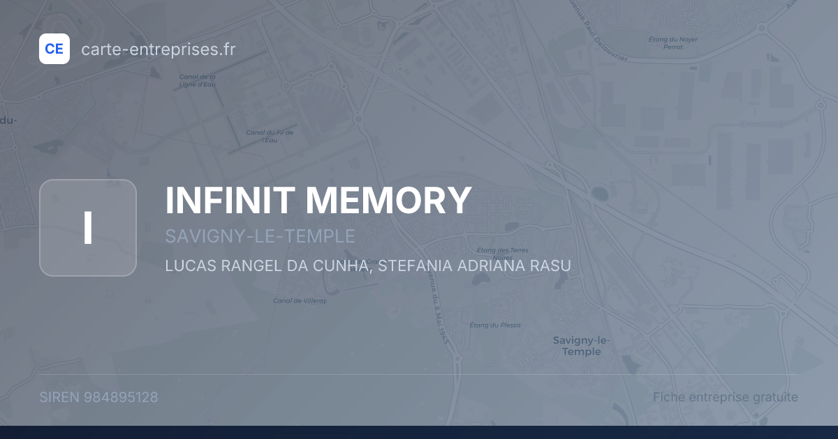 INFINIT MEMORY — 984895128 — fiche entreprise