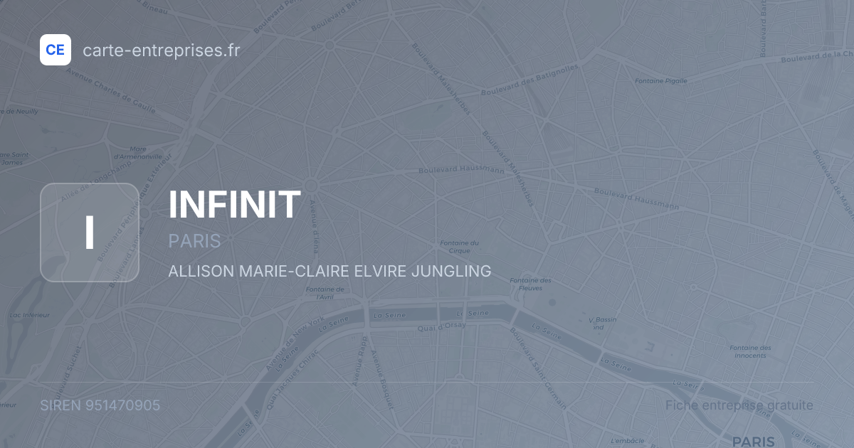 INFINIT — 951470905 — fiche entreprise