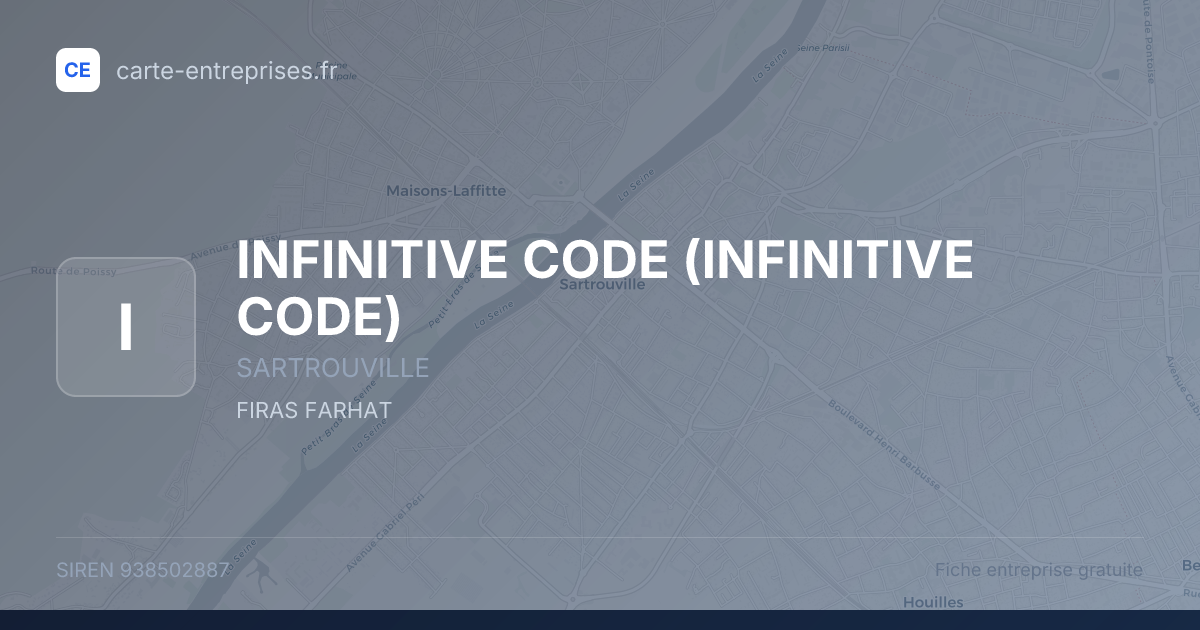INFINITIVE CODE — 938502887 — fiche entreprise