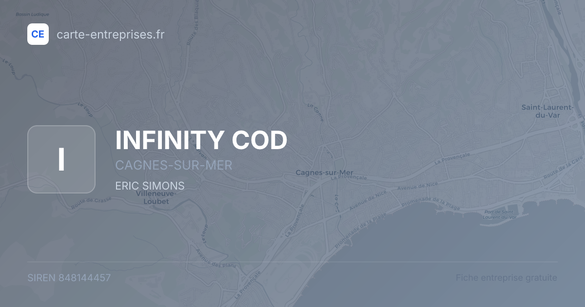 INFINITY COD — 848144457 — fiche entreprise