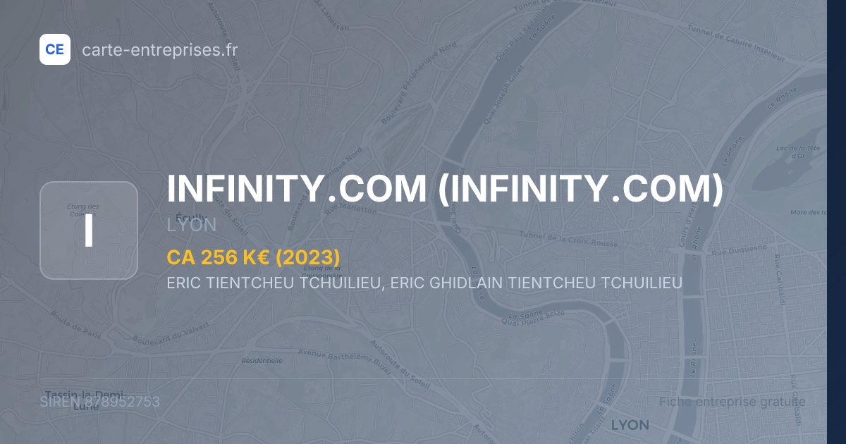 INFINITY.COM — 878952753 — fiche entreprise