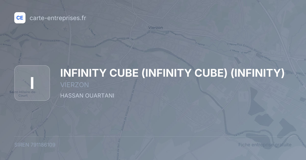 INFINITY CUBE (INFINITY CUBE) (INFINITY) — 791186109 — fiche entreprise