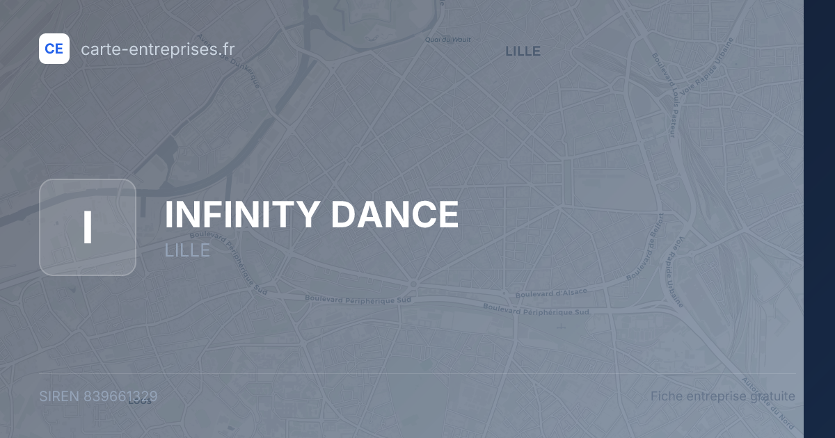 INFINITY DANCE — 839661329 — fiche entreprise
