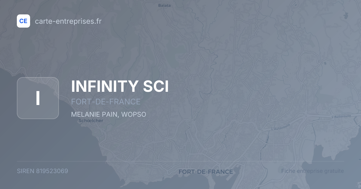 INFINITY SCI — 819523069 — fiche entreprise