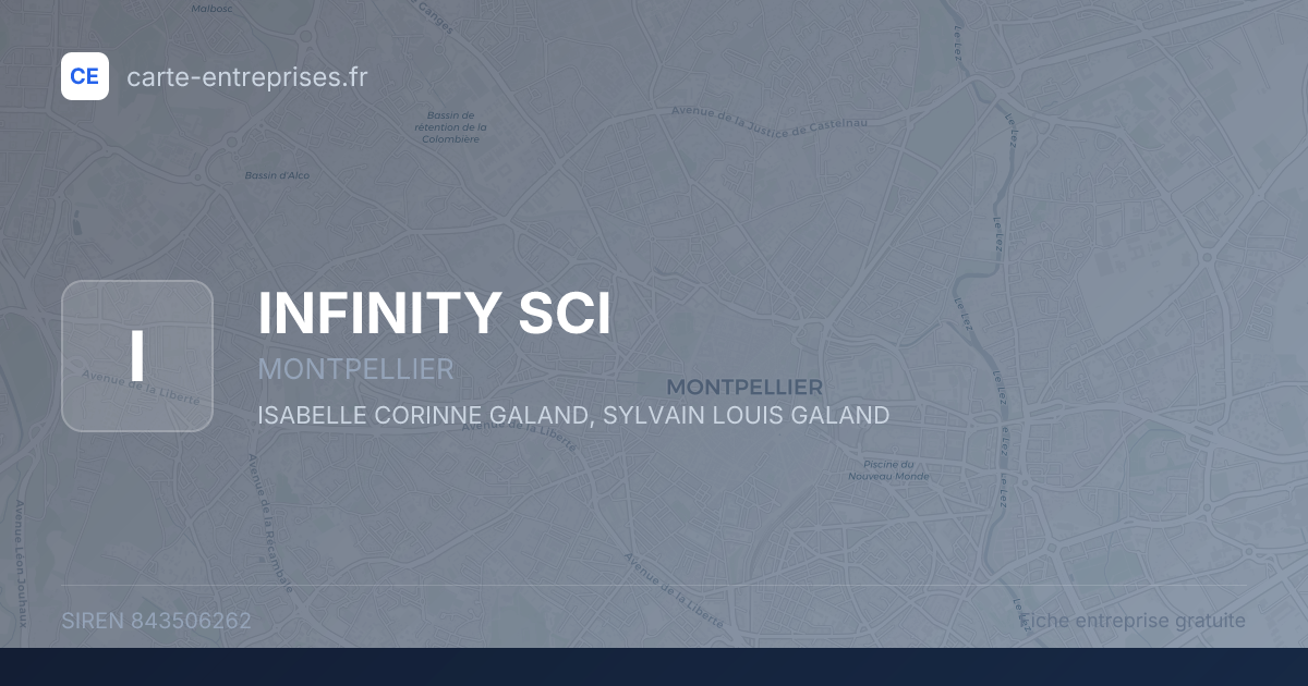 INFINITY SCI — 843506262 — fiche entreprise