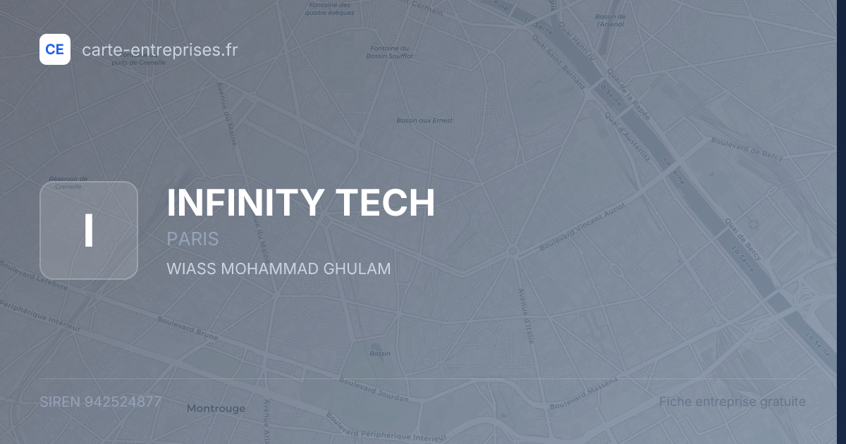 INFINITY TECH — 942524877 — fiche entreprise