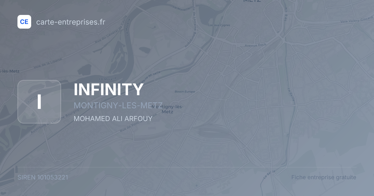 INFINITY — 101053221 — fiche entreprise