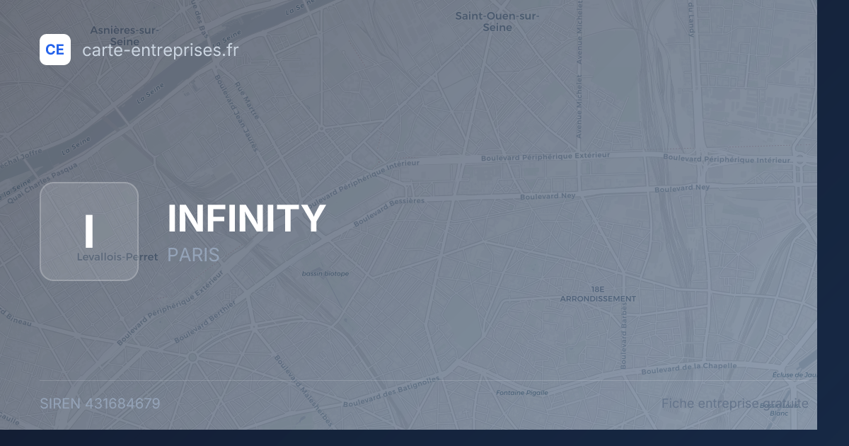 INFINITY — 431684679 — fiche entreprise