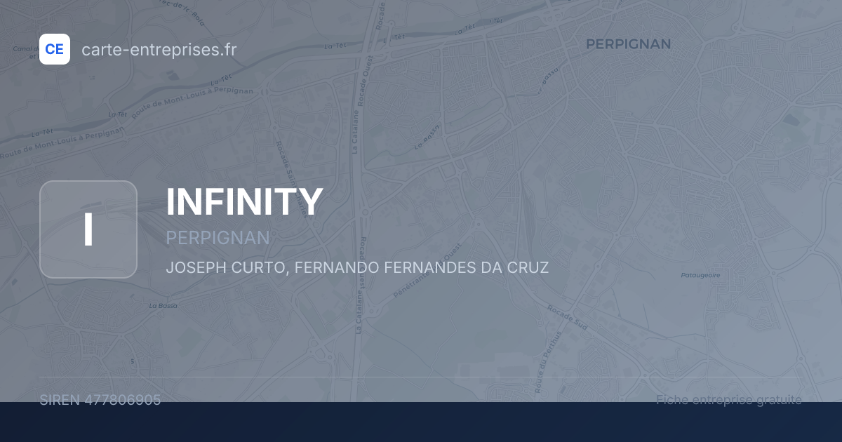 INFINITY — 477806905 — fiche entreprise