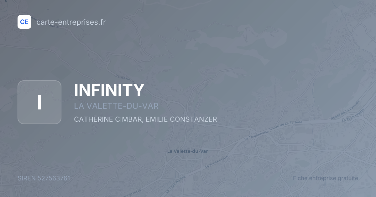 INFINITY — 527563761 — fiche entreprise