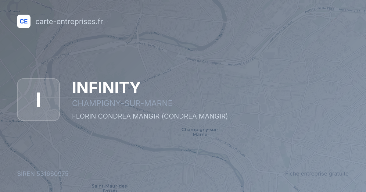 INFINITY — 531660975 — fiche entreprise