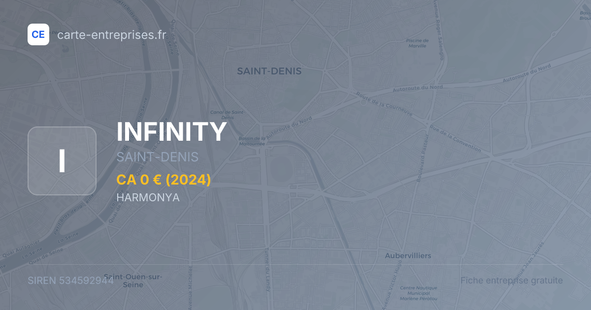 INFINITY — 534592944 — fiche entreprise