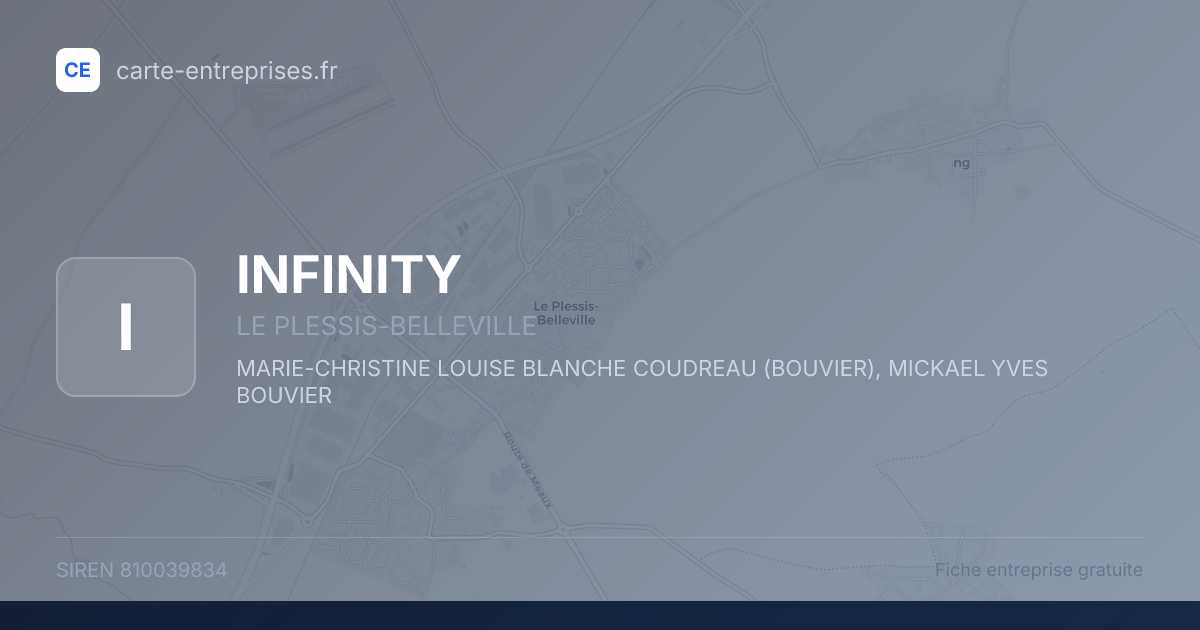 INFINITY — 810039834 — fiche entreprise