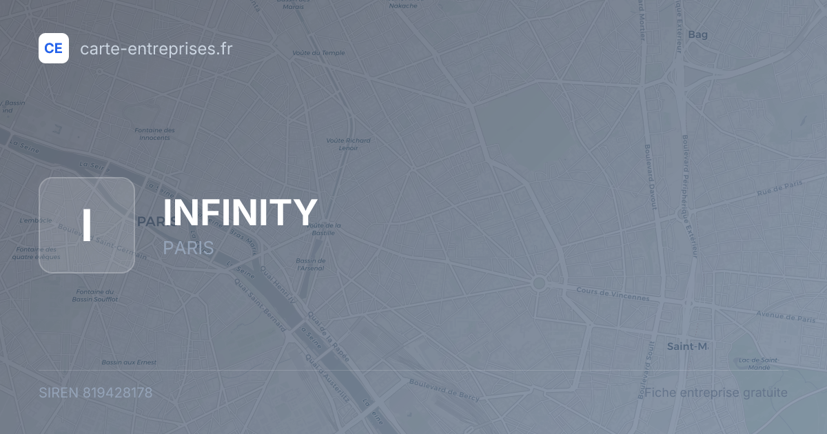 INFINITY — 819428178 — fiche entreprise