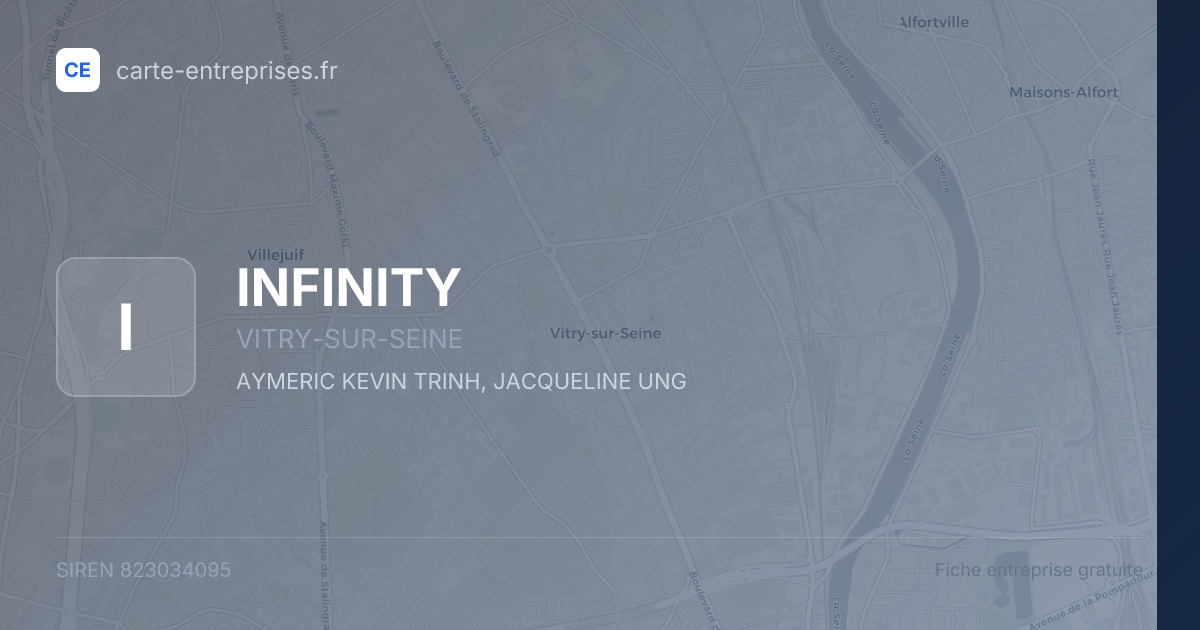 INFINITY — 823034095 — fiche entreprise