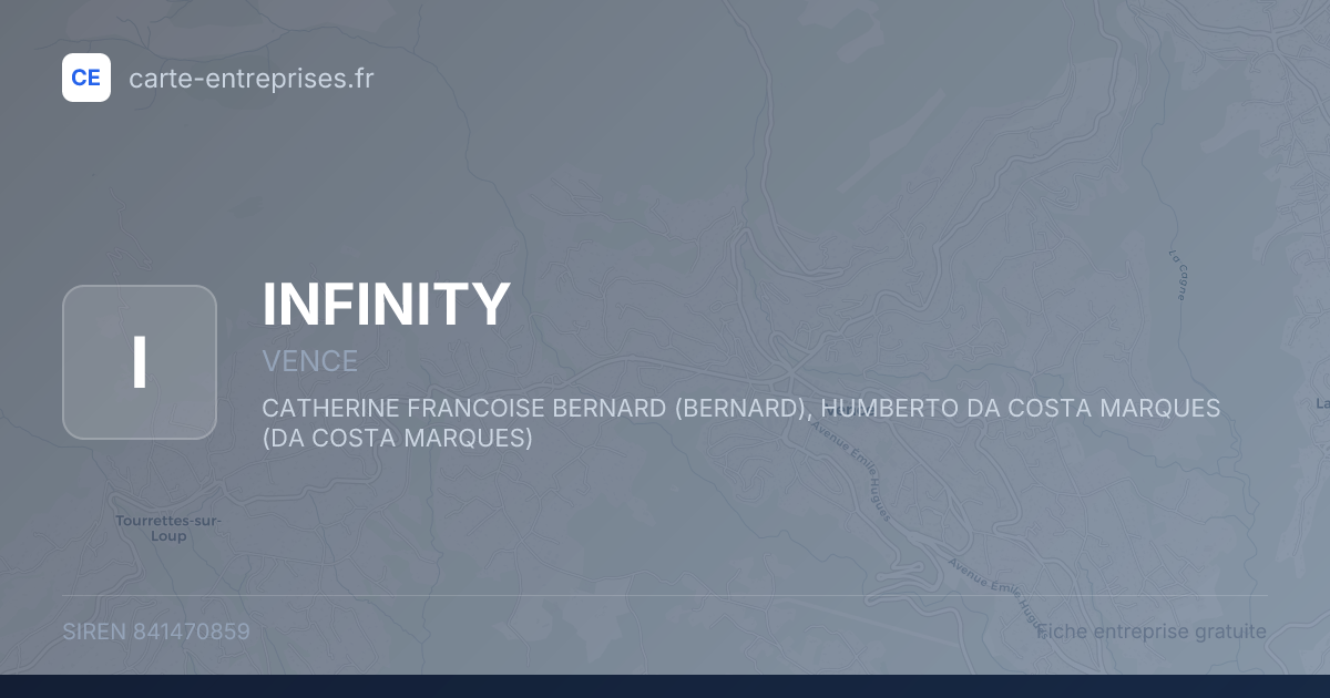 INFINITY — 841470859 — fiche entreprise