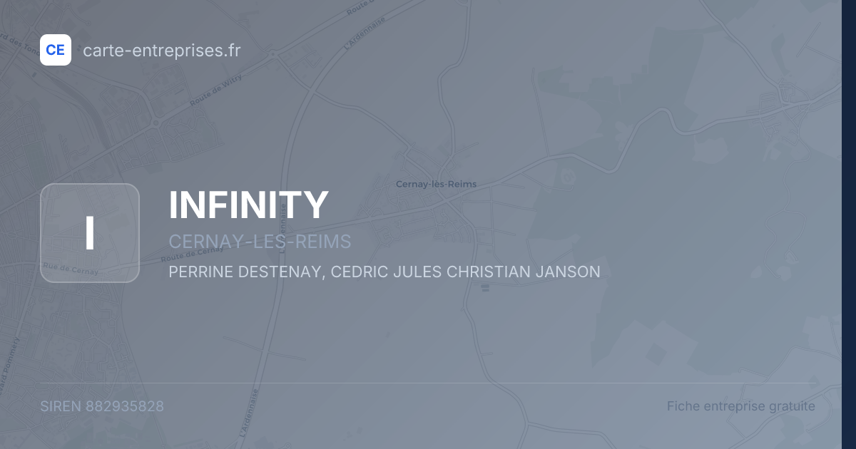 INFINITY — 882935828 — fiche entreprise