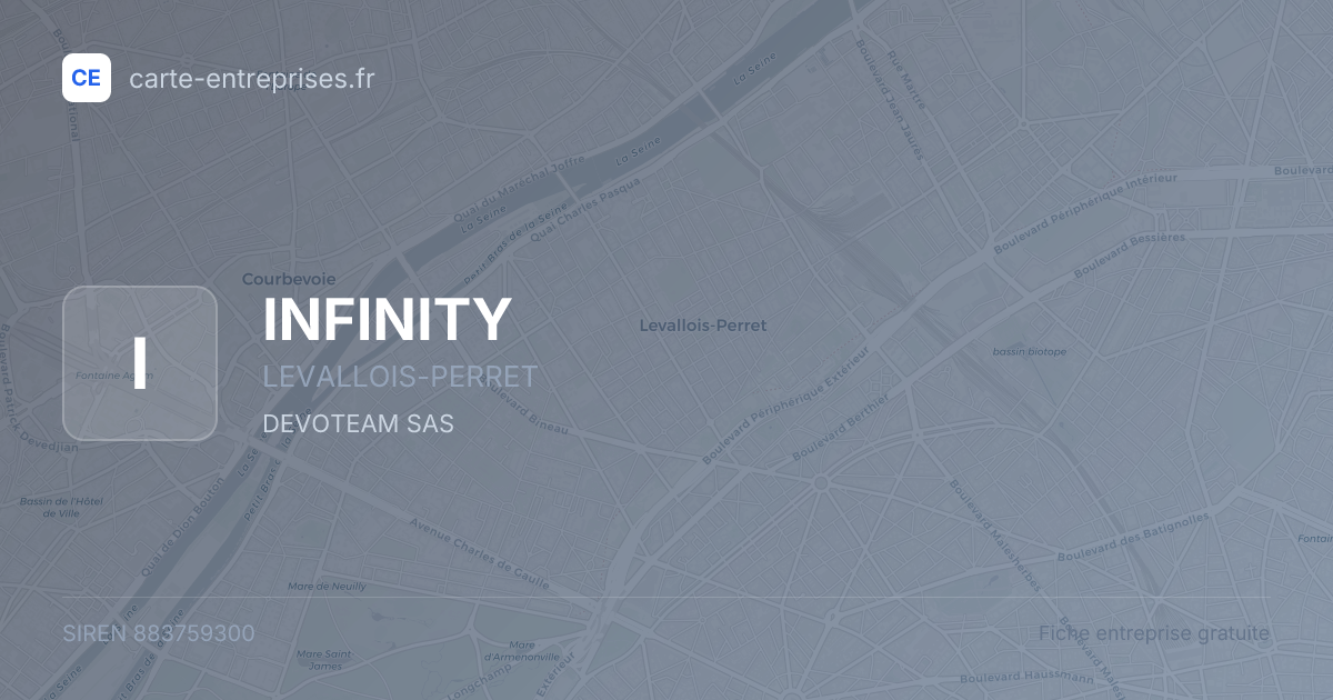 INFINITY — 883759300 — fiche entreprise