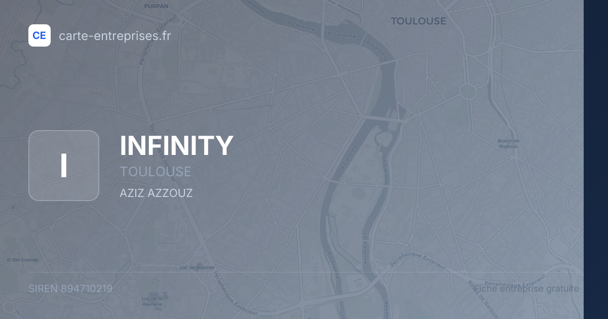 INFINITY — 894710219 — fiche entreprise