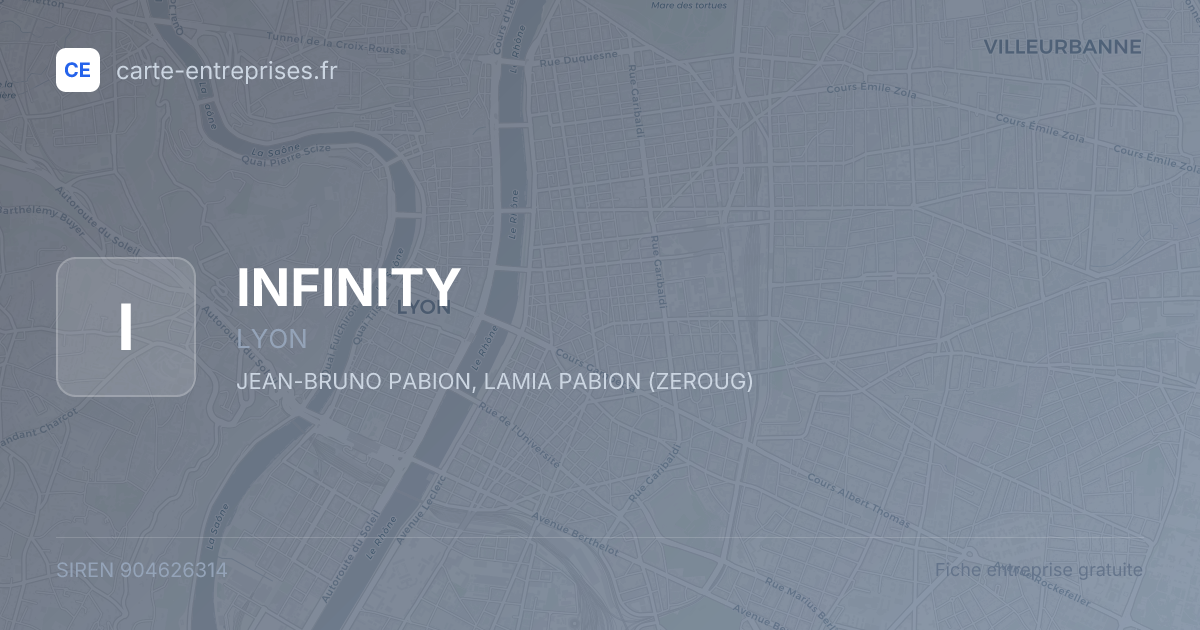 INFINITY — 904626314 — fiche entreprise