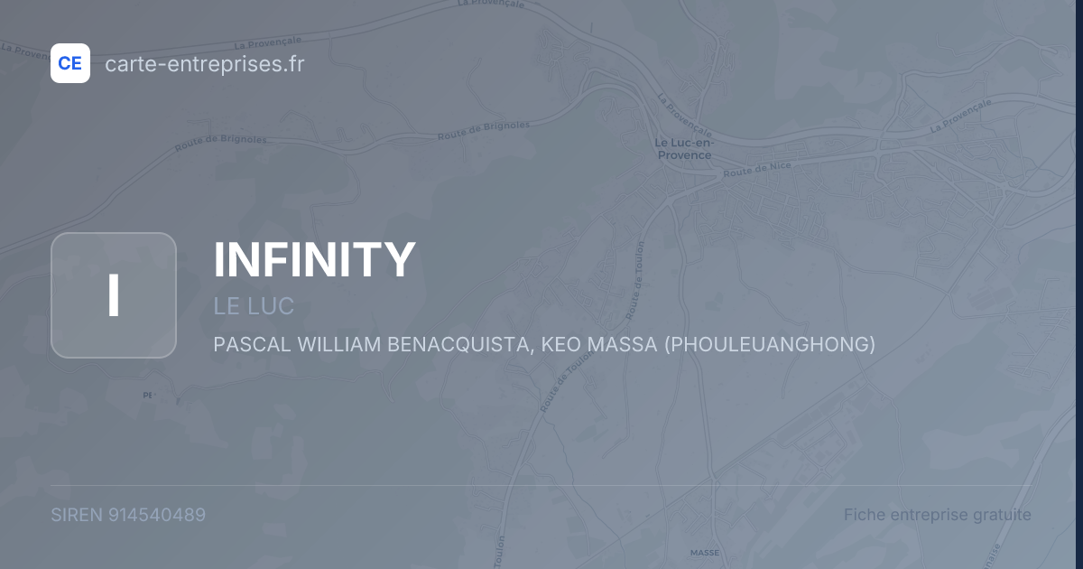 INFINITY — 914540489 — fiche entreprise