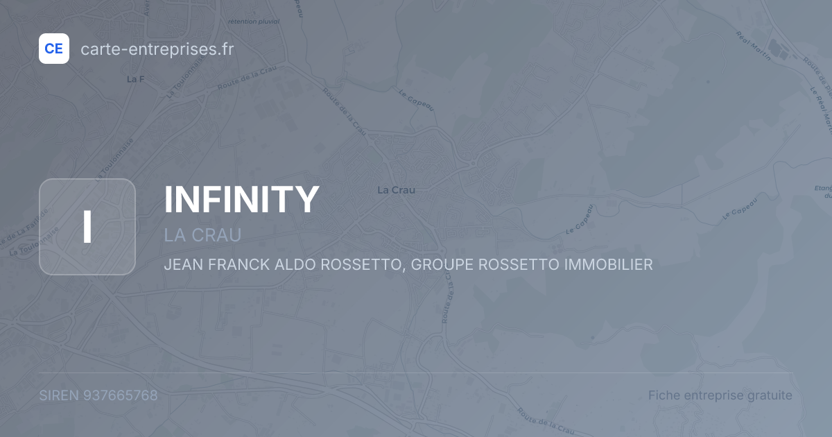 INFINITY — 937665768 — fiche entreprise