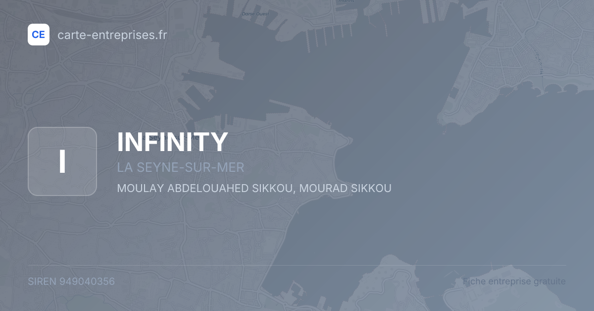 INFINITY — 949040356 — fiche entreprise