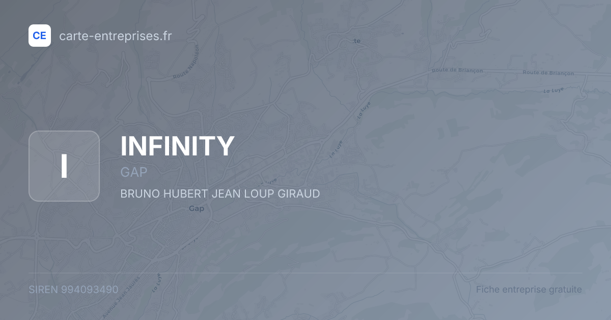 INFINITY — 994093490 — fiche entreprise