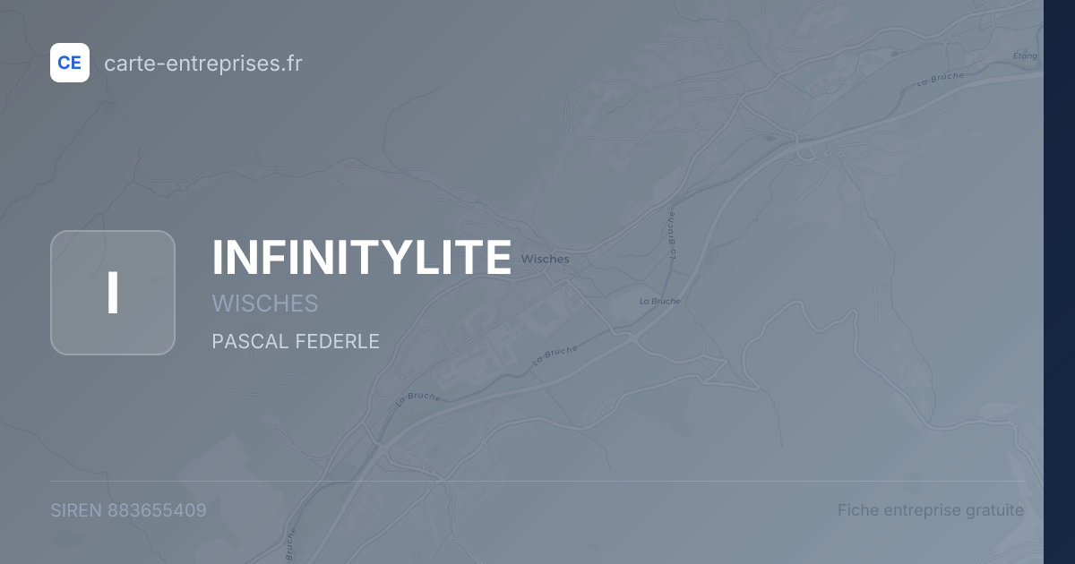 INFINITYLITE — 883655409 — fiche entreprise