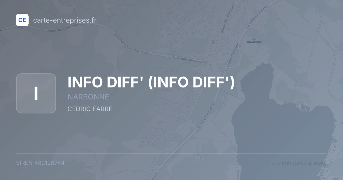 INFO DIFF' — 482198744 — fiche entreprise