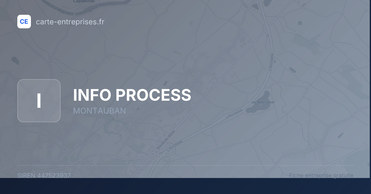 INFO PROCESS — 447523937 — fiche entreprise