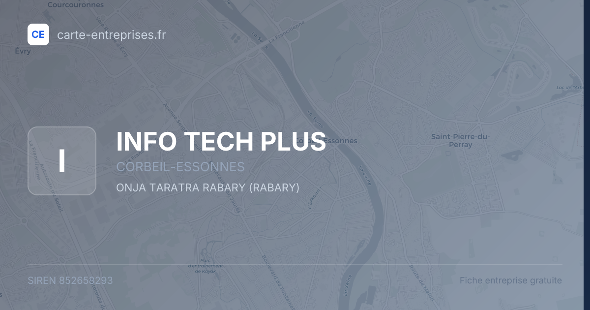 INFO TECH PLUS — 852658293 — fiche entreprise