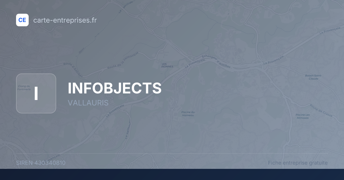 INFOBJECTS — 430340810 — fiche entreprise