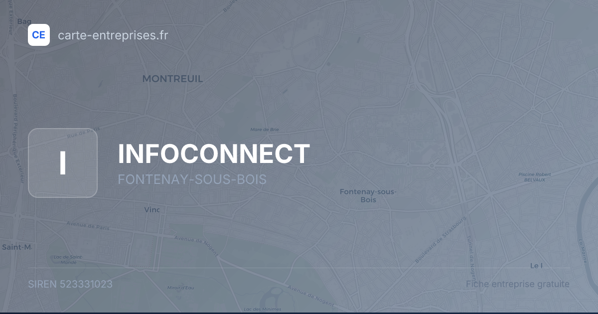 INFOCONNECT — 523331023 — fiche entreprise