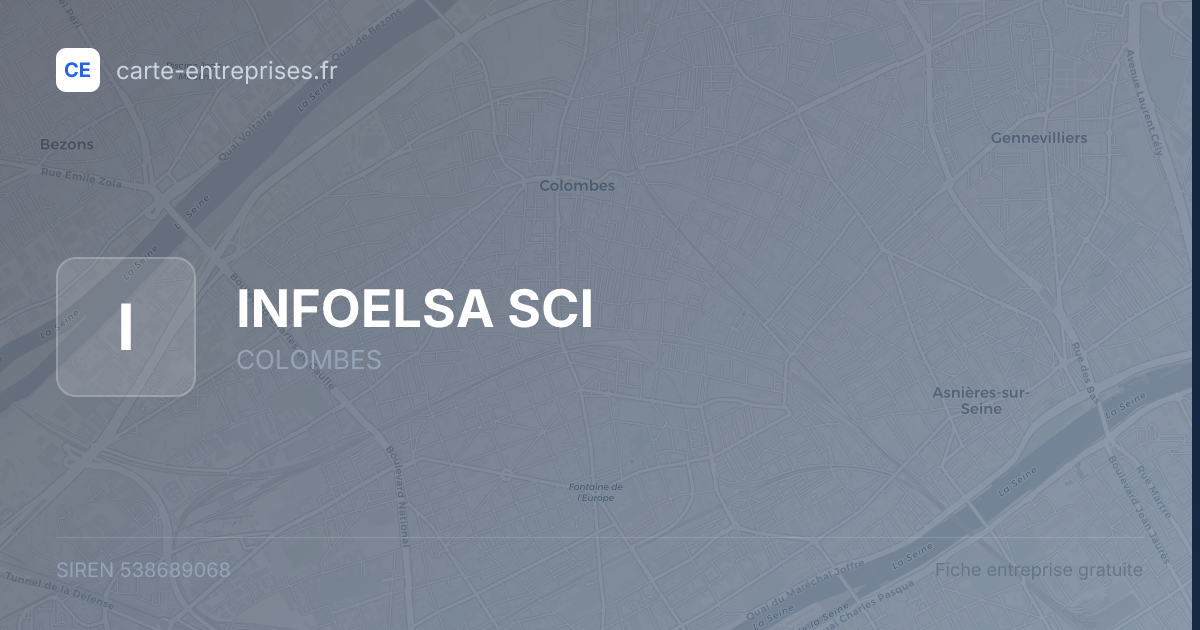 INFOELSA SCI — 538689068 — fiche entreprise