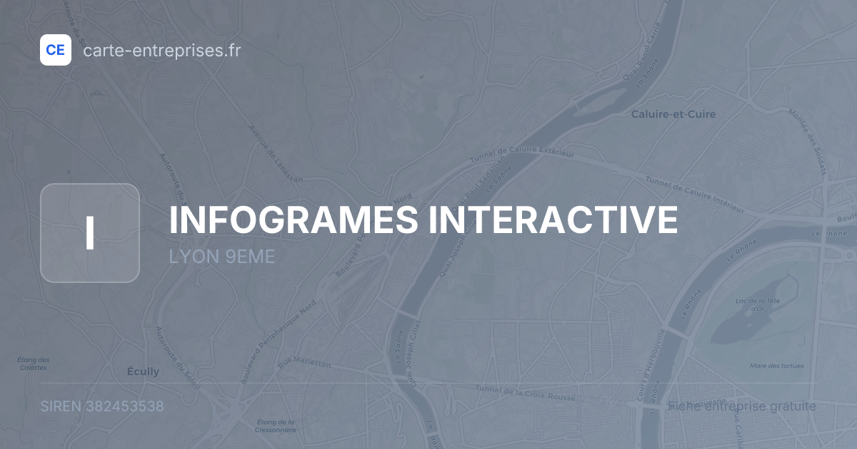 INFOGRAMES INTERACTIVE — 382453538 — fiche entreprise