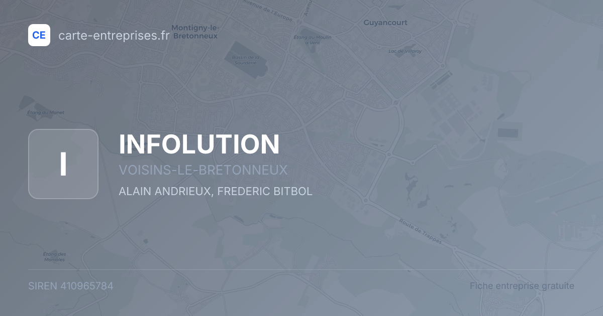INFOLUTION — 410965784 — fiche entreprise