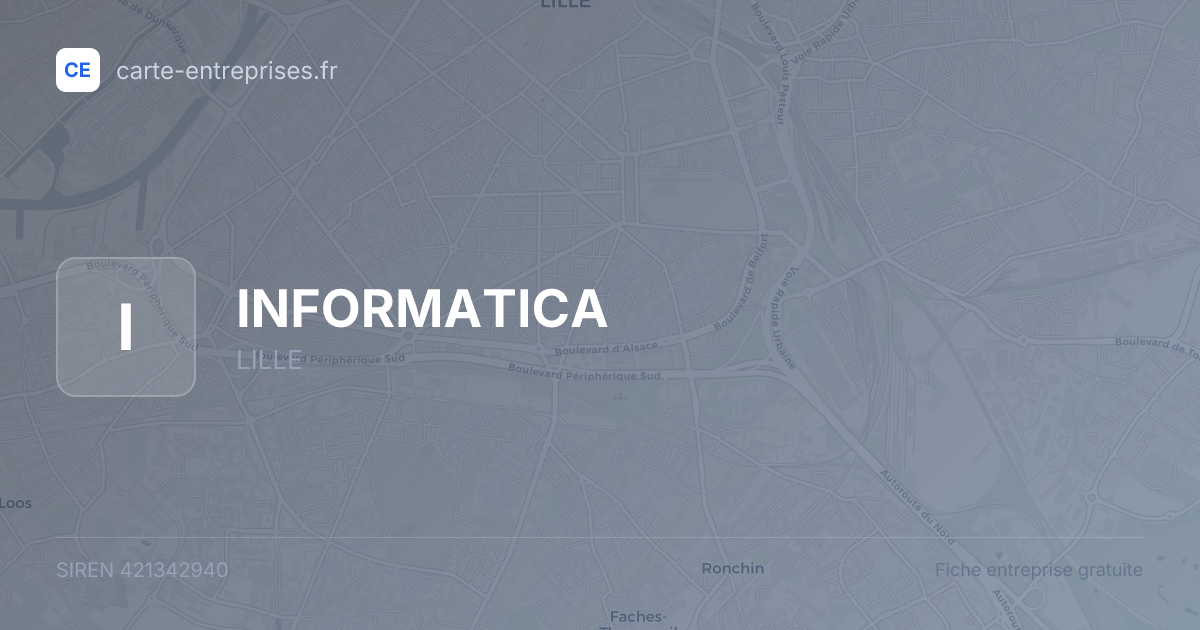 INFORMATICA — 421342940 — fiche entreprise