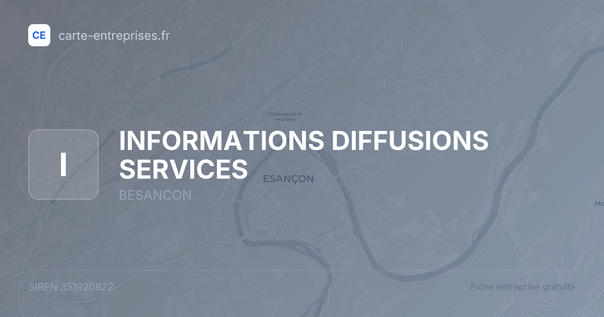 INFORMATIONS DIFFUSIONS SERVICES — 351920822 — fiche entreprise