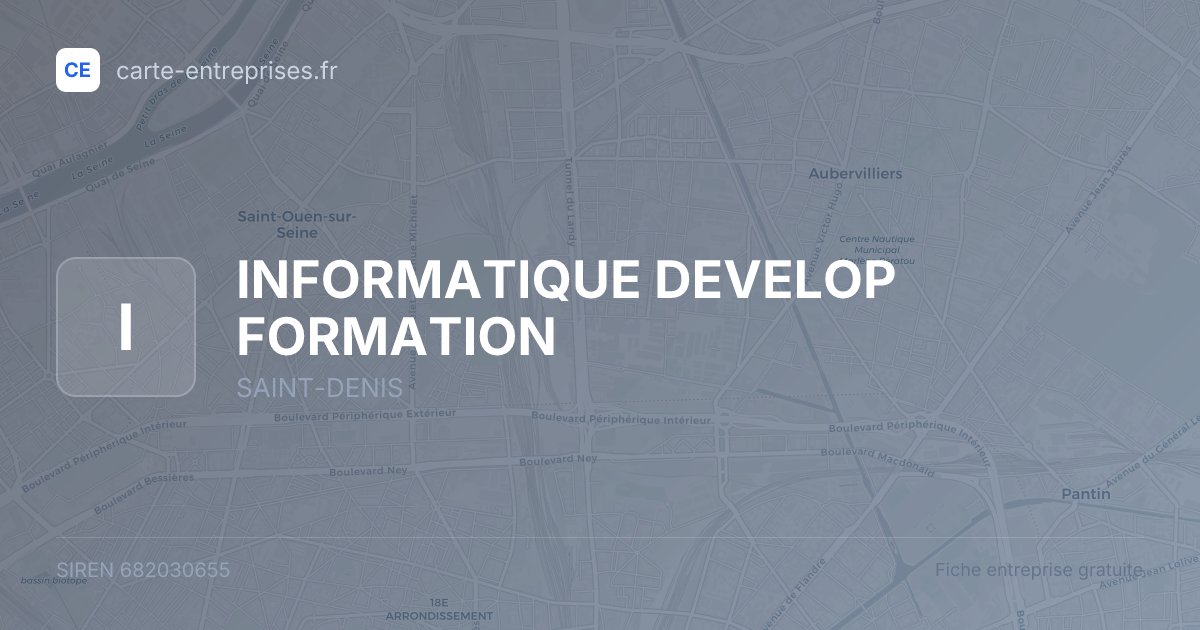 INFORMATIQUE DEVELOP FORMATION — 682030655 — fiche entreprise