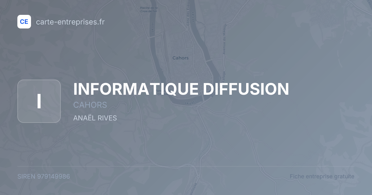 INFORMATIQUE DIFFUSION — 979149986 — fiche entreprise