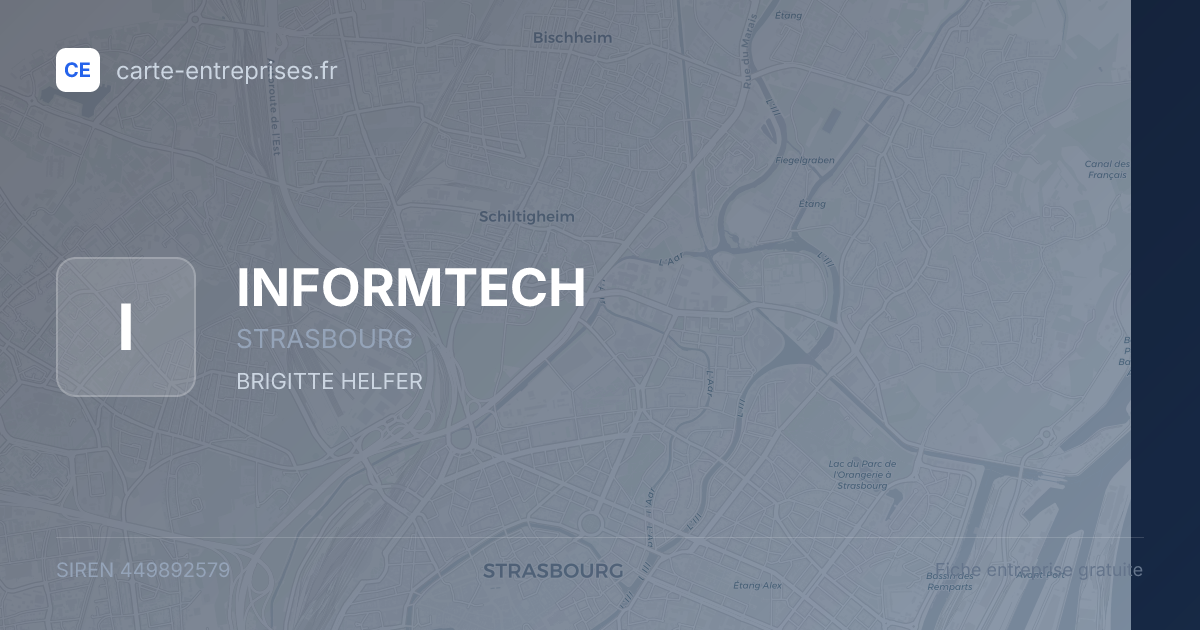 INFORMTECH — 449892579 — fiche entreprise