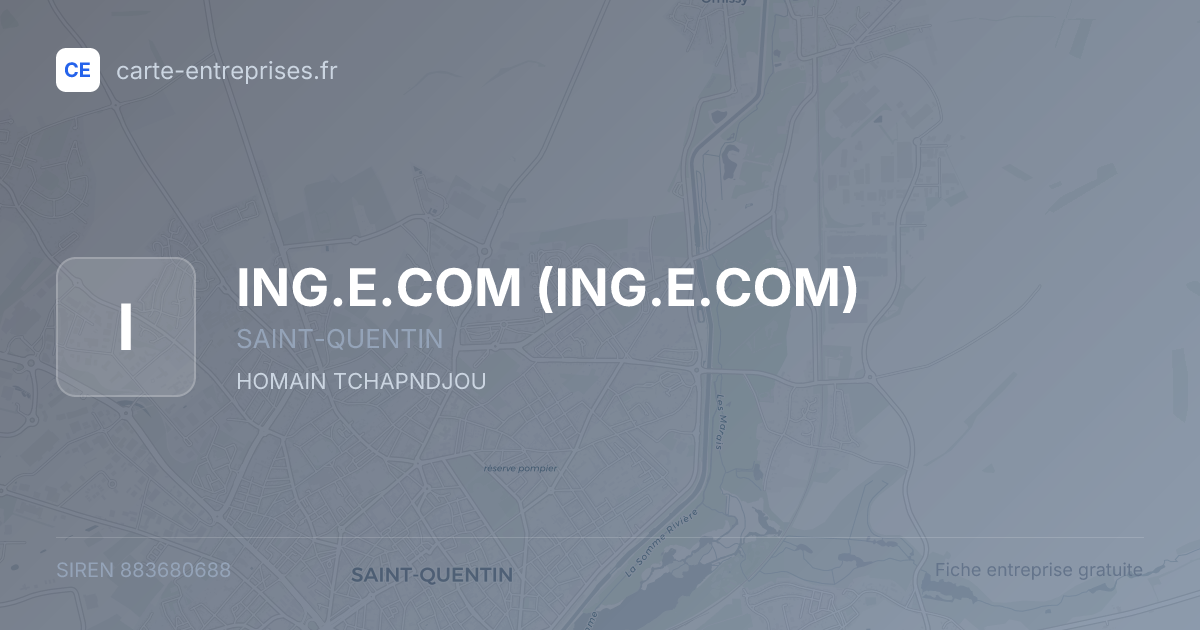 ING.E.COM — 883680688 — fiche entreprise