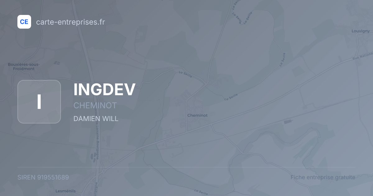 INGDEV — 919551689 — fiche entreprise