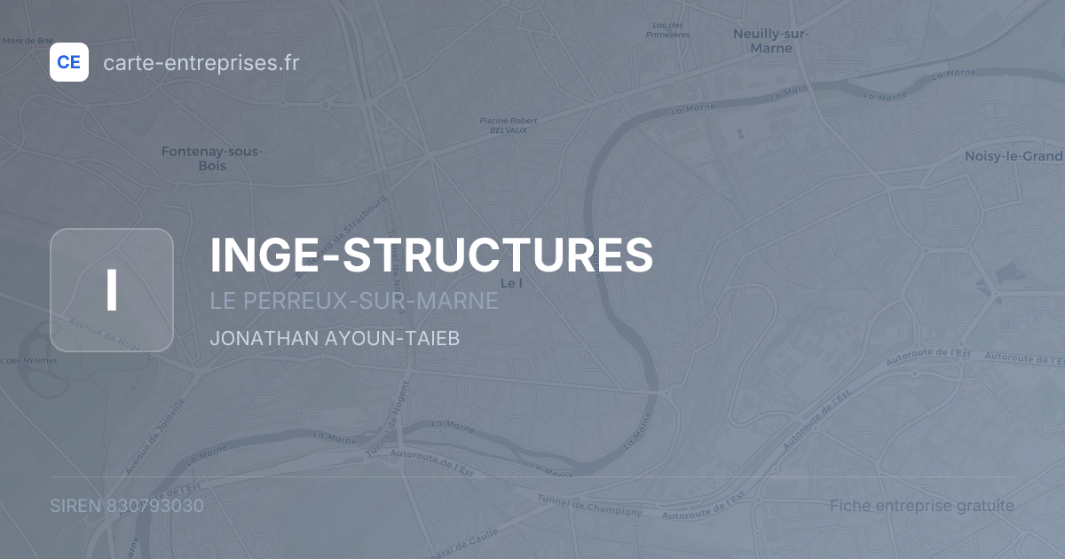 INGE-STRUCTURES — 830793030 — fiche entreprise