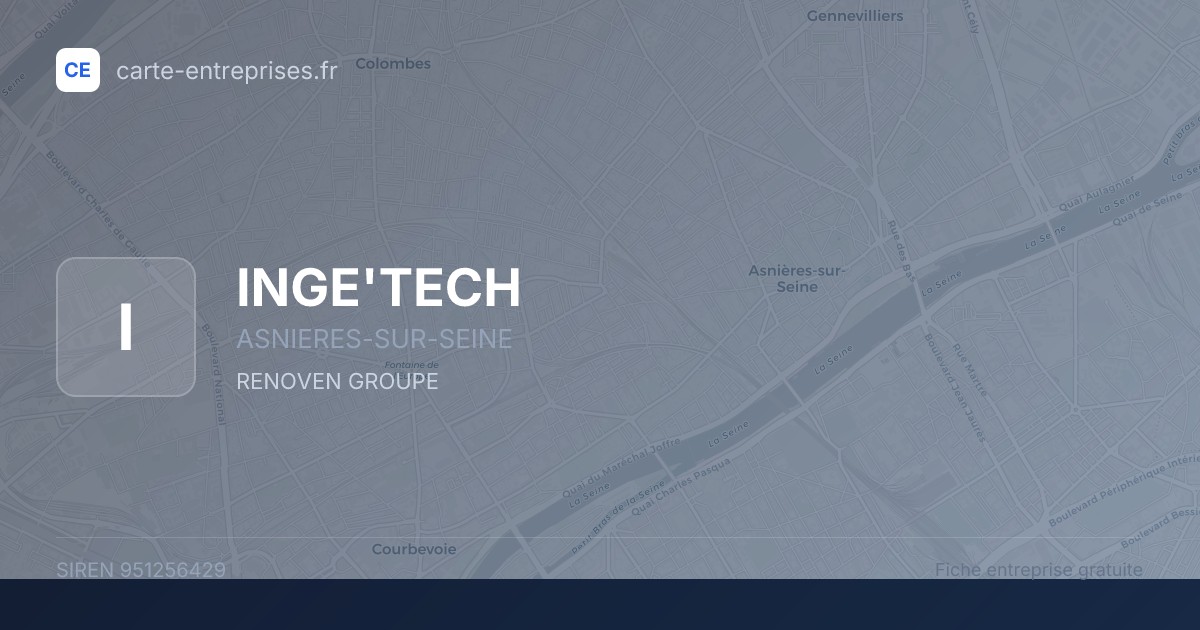 INGE'TECH — 951256429 — fiche entreprise