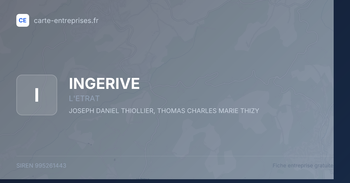 INGERIVE — 995261443 — fiche entreprise
